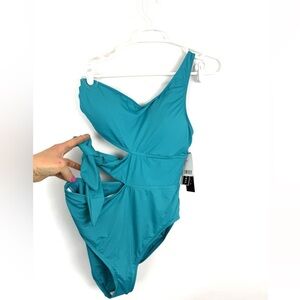 La Blanca Women’s Blue One Piece Swimsuit Size 12